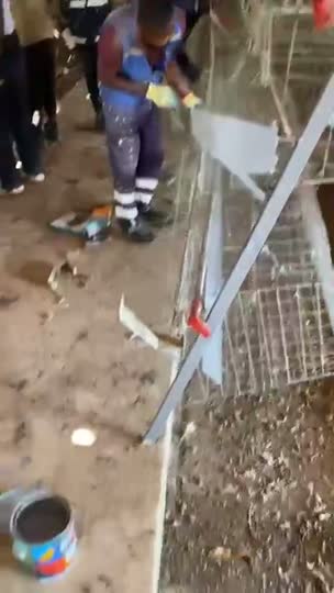 Estrutura montada em obra